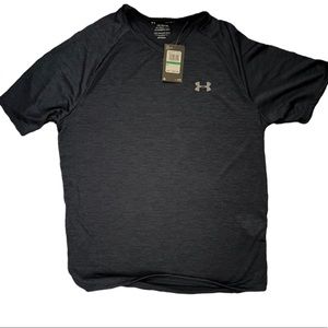 Men’s under Armour loose v-neck shirt, size large, blue, NWT